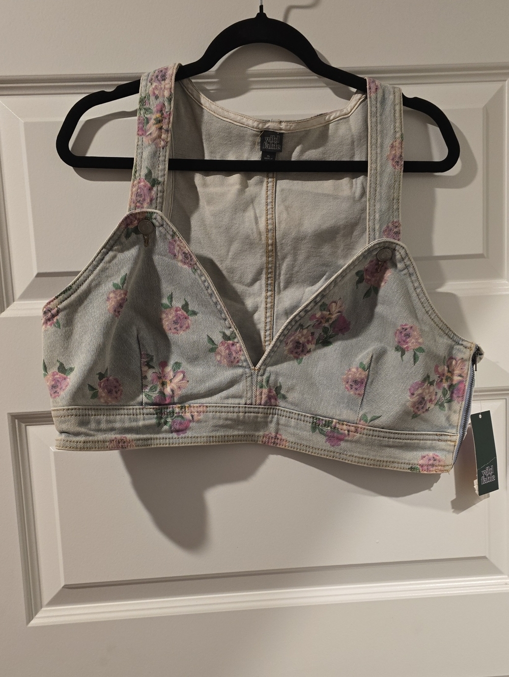 Wild Fable Denim Crop Vest